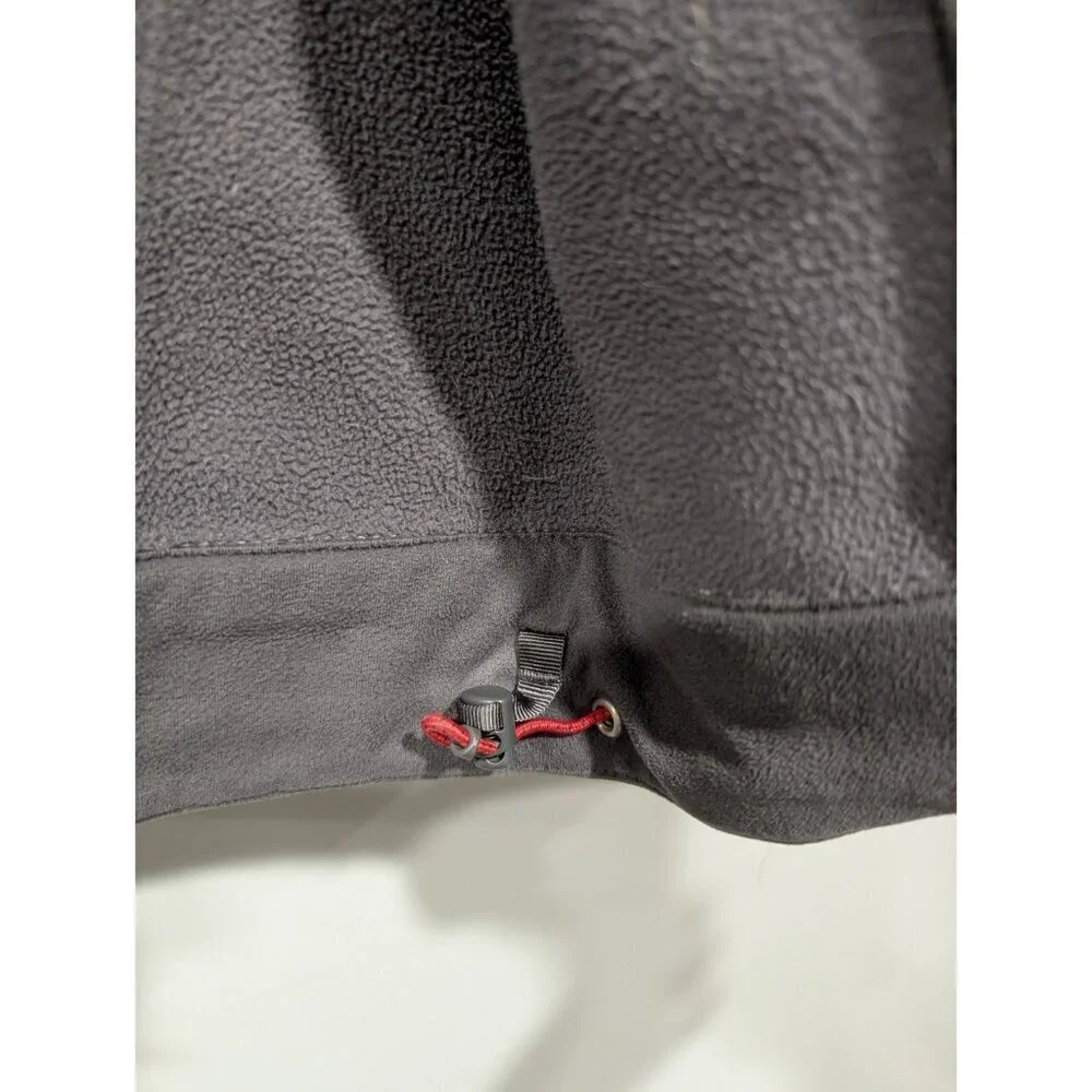 North Face Jacket Mens Sz L Apex Softshell Full Zip Fleece Lined Outdoors Green